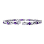 Twist Amethyst Bracelet
