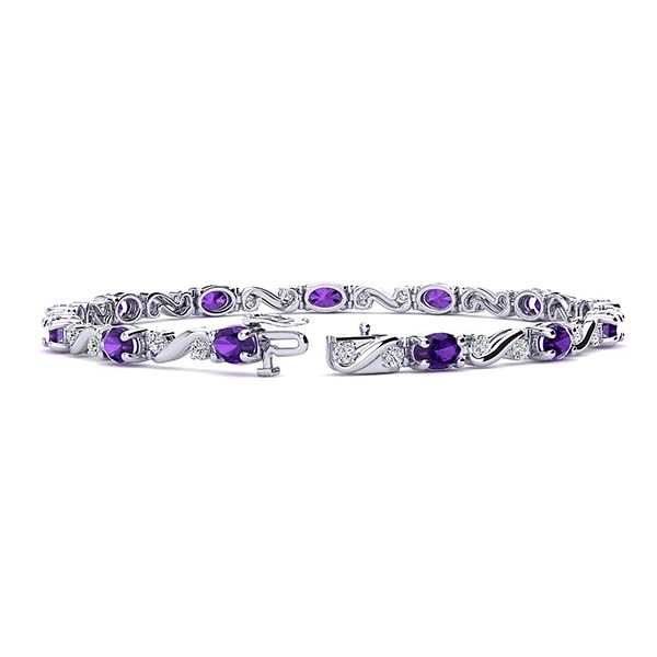Twist Amethyst Bracelet