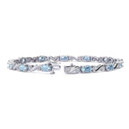 Twist Aquamarine Bracelet