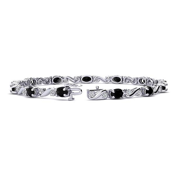 Twist Black Diamond Bracelet