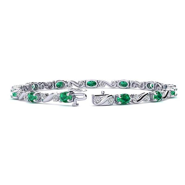 Twist Emerald Bracelet