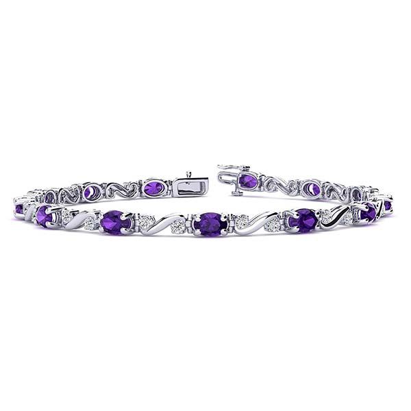 Twist Amethyst Bracelet