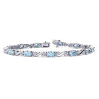 Twist Aquamarine Bracelet