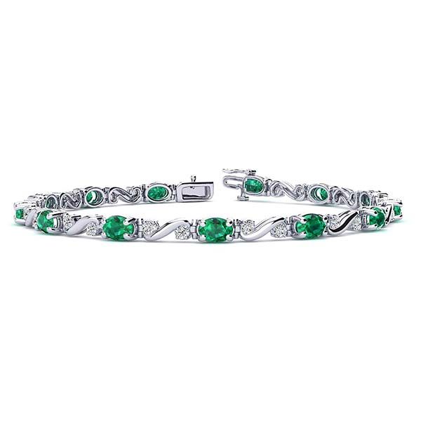 Twist Emerald Bracelet