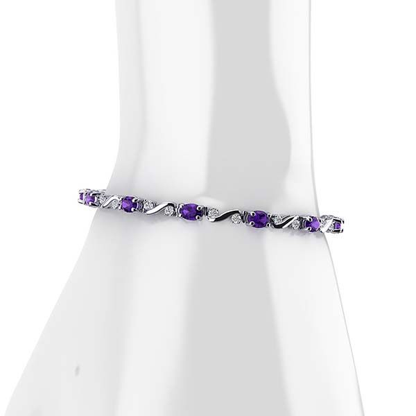 Twist Amethyst Bracelet