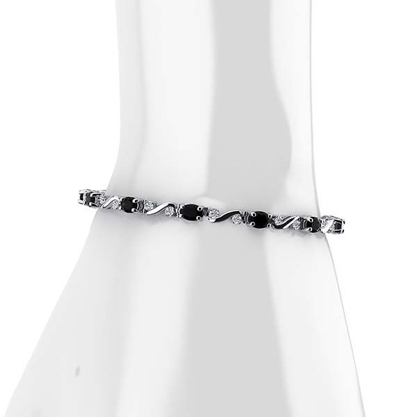 Twist Black Diamond Bracelet