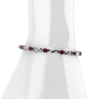 Twist Garnet Bracelet