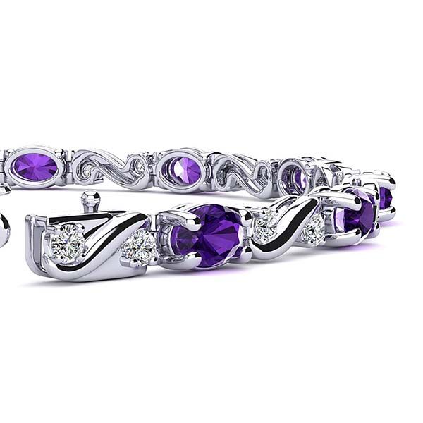 Twist Amethyst Bracelet
