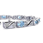 Twist Aquamarine Bracelet