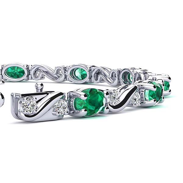Twist Emerald Bracelet