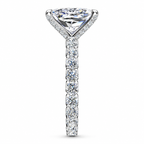 Baz Lab Grown Diamond Ring — white gold — end view