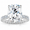 Baz Lab Grown Diamond Ring — white gold — front view