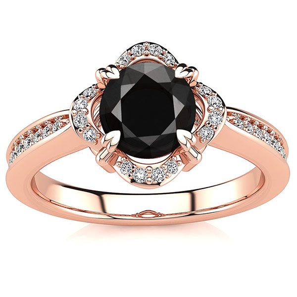 Luna Black Diamond Ring