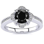 Luna Black Diamond Ring
