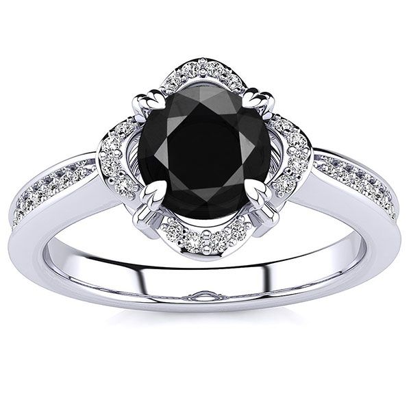 Luna Black Diamond Ring