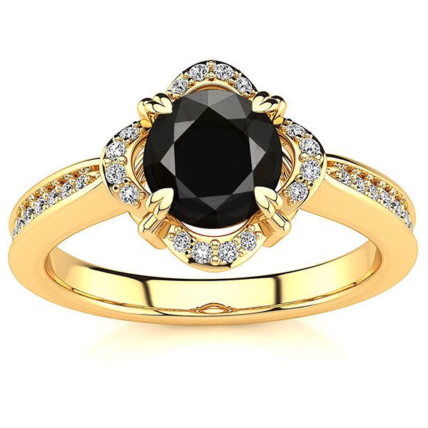 Luna Black Diamond Ring