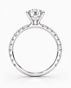 Breanna engagement ring - white gold profile view