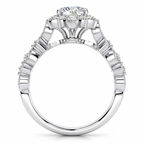 Brenda Lab Grown Diamond Ring — white gold — side profile