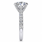 Brianna Lab Grown Diamond Ring — white gold — end view