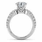 Britney Lab Grown Diamond Ring — white gold — side profile