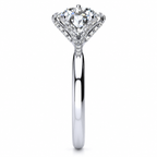 Brooke Lab Grown Diamond Ring — white gold — end view