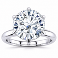 Brooke Lab Grown Diamond Ring — white gold — front view