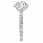 Brooklyn Oval Lab Grown Diamond Ring — white gold — end view