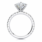 Brooklyn Oval Lab Grown Diamond Ring — white gold — side view