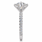 Brooklyn Lab Grown Diamond Ring — white gold — end view