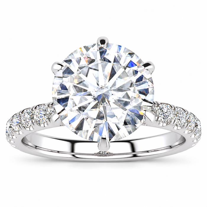 Brooklyn Lab Grown Diamond Ring — white gold — front view