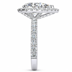 Caroline Lab Grown Diamond Ring — white gold — end view