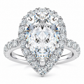 Caroline Lab Grown Diamond Ring — white gold — front view