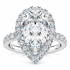 Caroline Lab Grown Diamond Ring — white gold — front view