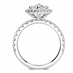 Caroline Lab Grown Diamond Ring — white gold — side view