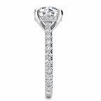 Chelsea Lab Grown Diamond Ring — white gold — end view