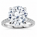 Chelsea Lab Grown Diamond Ring — white gold — front view