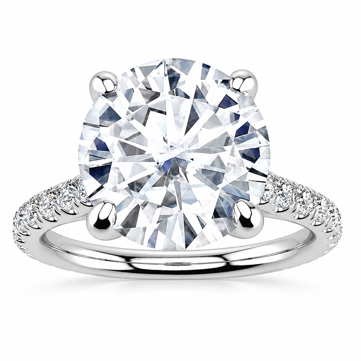 Chelsea Lab Grown Diamond Ring — white gold — front view