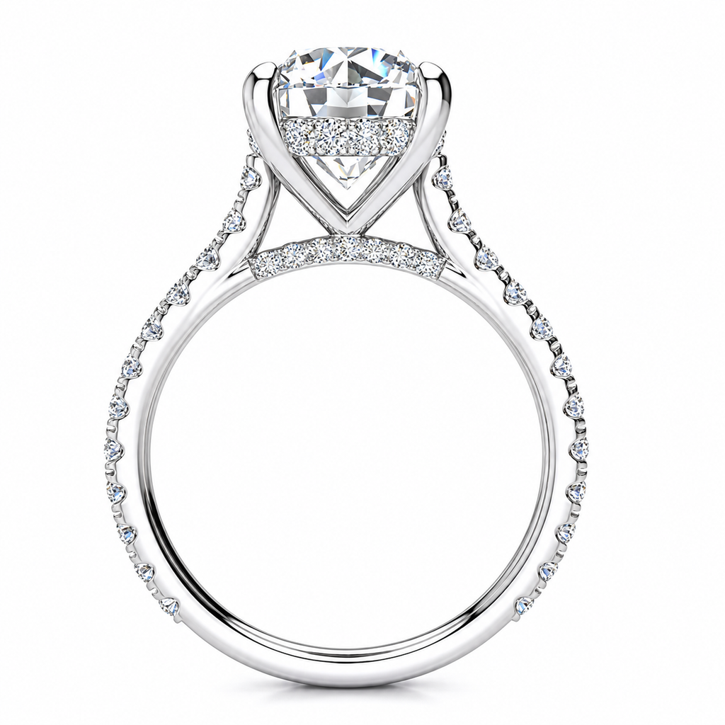 Chelsea Lab Grown Diamond Ring — white gold — side view