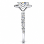 Cindy Lab Grown Diamond Ring — white gold — end view