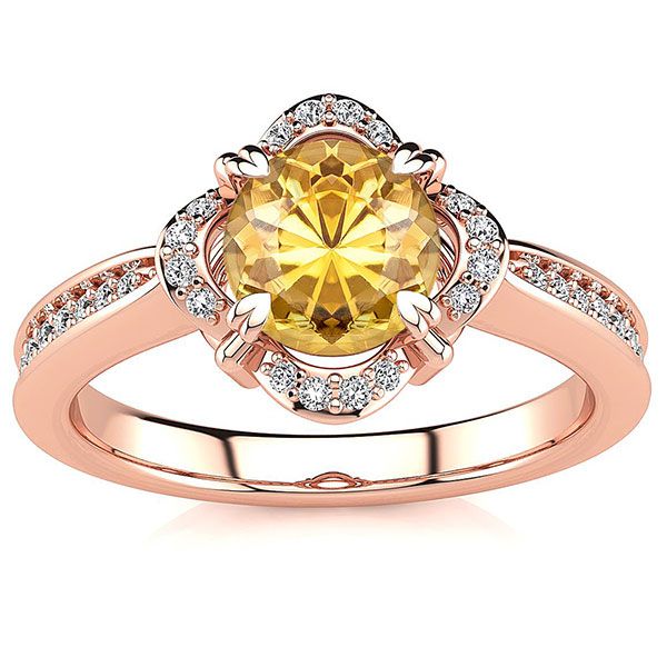 Luna Yellow Citrine Ring