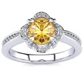 Luna Yellow Citrine Ring