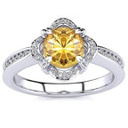 Luna Yellow Citrine Ring