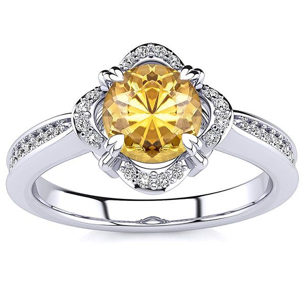 Luna Yellow Citrine Ring