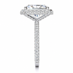 Clara Lab Grown Diamond Ring — white gold — end view