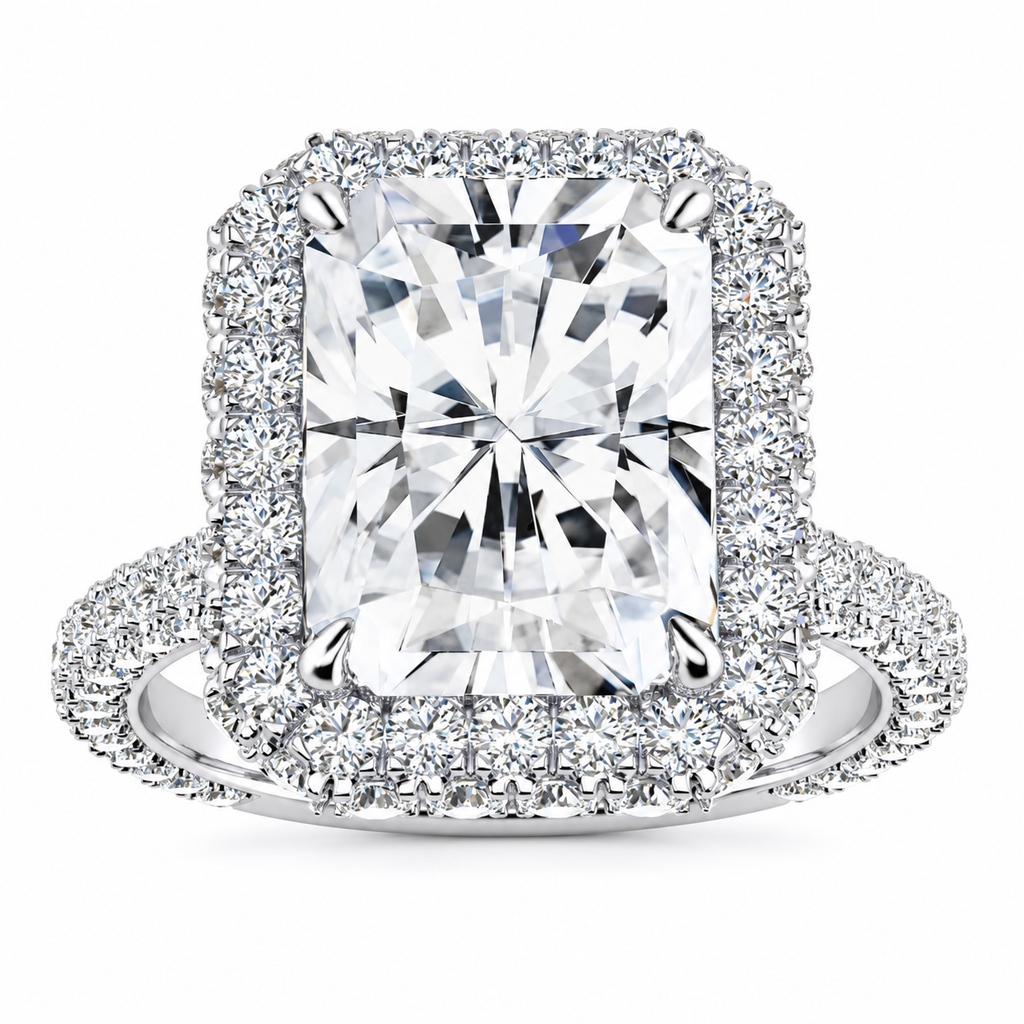 Clara Lab Grown Diamond Ring — white gold — front view
