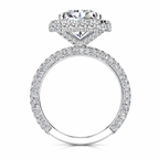 Clara Lab Grown Diamond Ring — white gold — side view