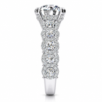 Courtney Lab Grown Diamond Ring — white gold — end view