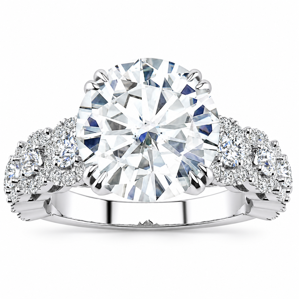 Courtney Lab Grown Diamond Ring — white gold — front view