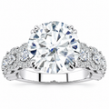 Courtney Lab Grown Diamond Ring — white gold — front view