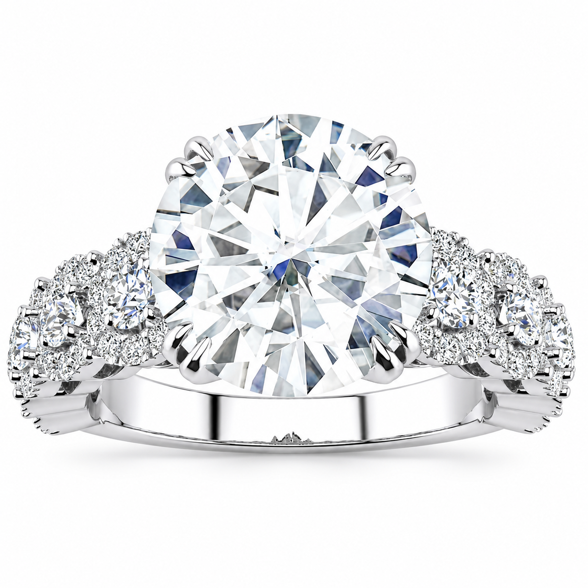 Courtney Lab Grown Diamond Ring — white gold — front view